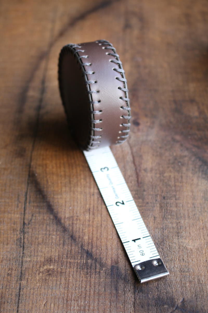 Hand-Stitched Leather Tape Measure