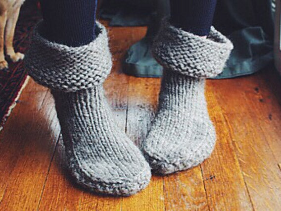 Self-Care Slipper Knit Along