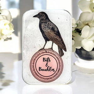 Bits & Baubles Crow Notions Tin