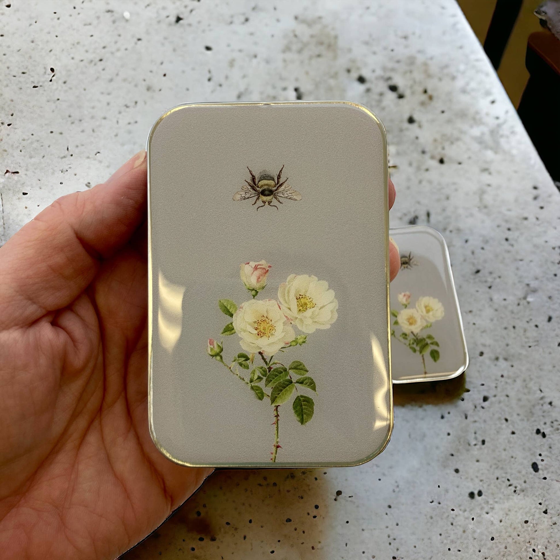 Bee and Rose Notions Tin: Small