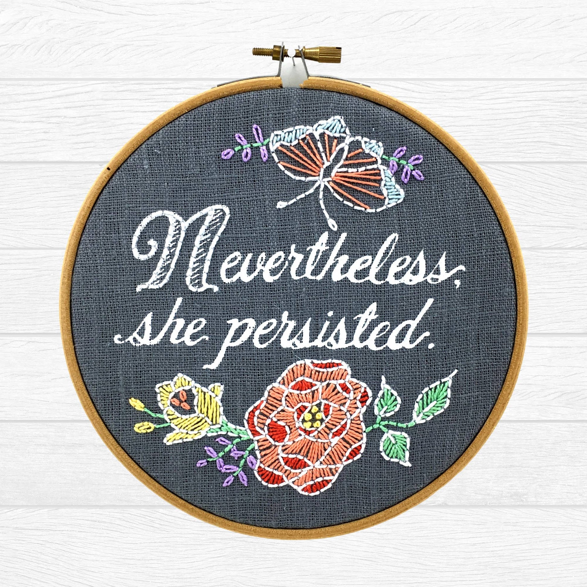 Nevertheless, She Persisted: Embroidery Kit