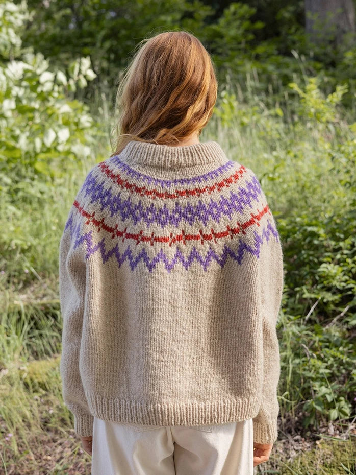 Single pattern 2410 Norwegian Icons | No. 7 Polar-Light Ladies Sweater