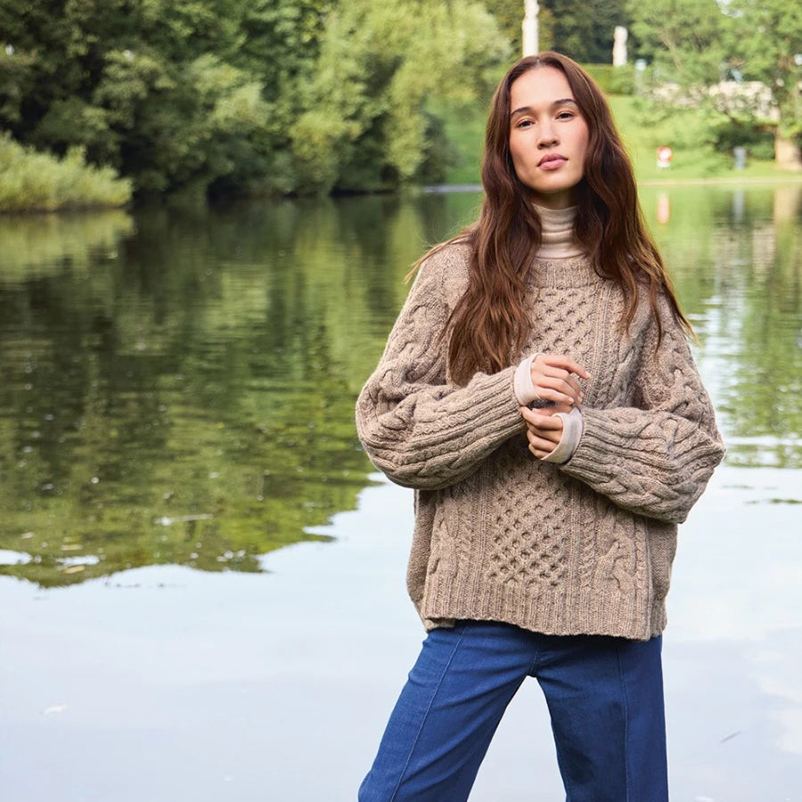 Single pattern 2513 Atlas No. 4 | Wilbur Cable Sweater