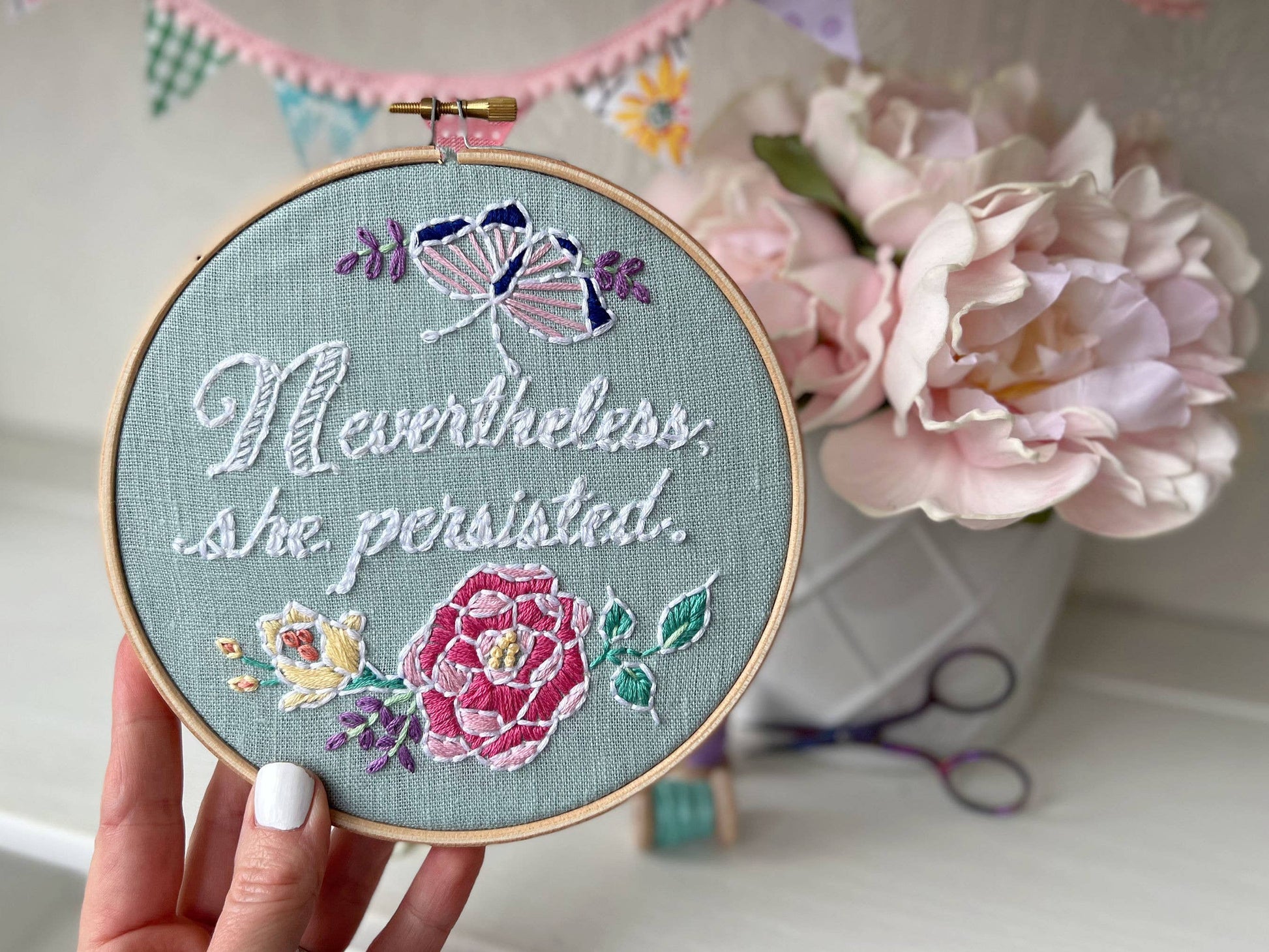 Nevertheless, She Persisted: Embroidery Kit