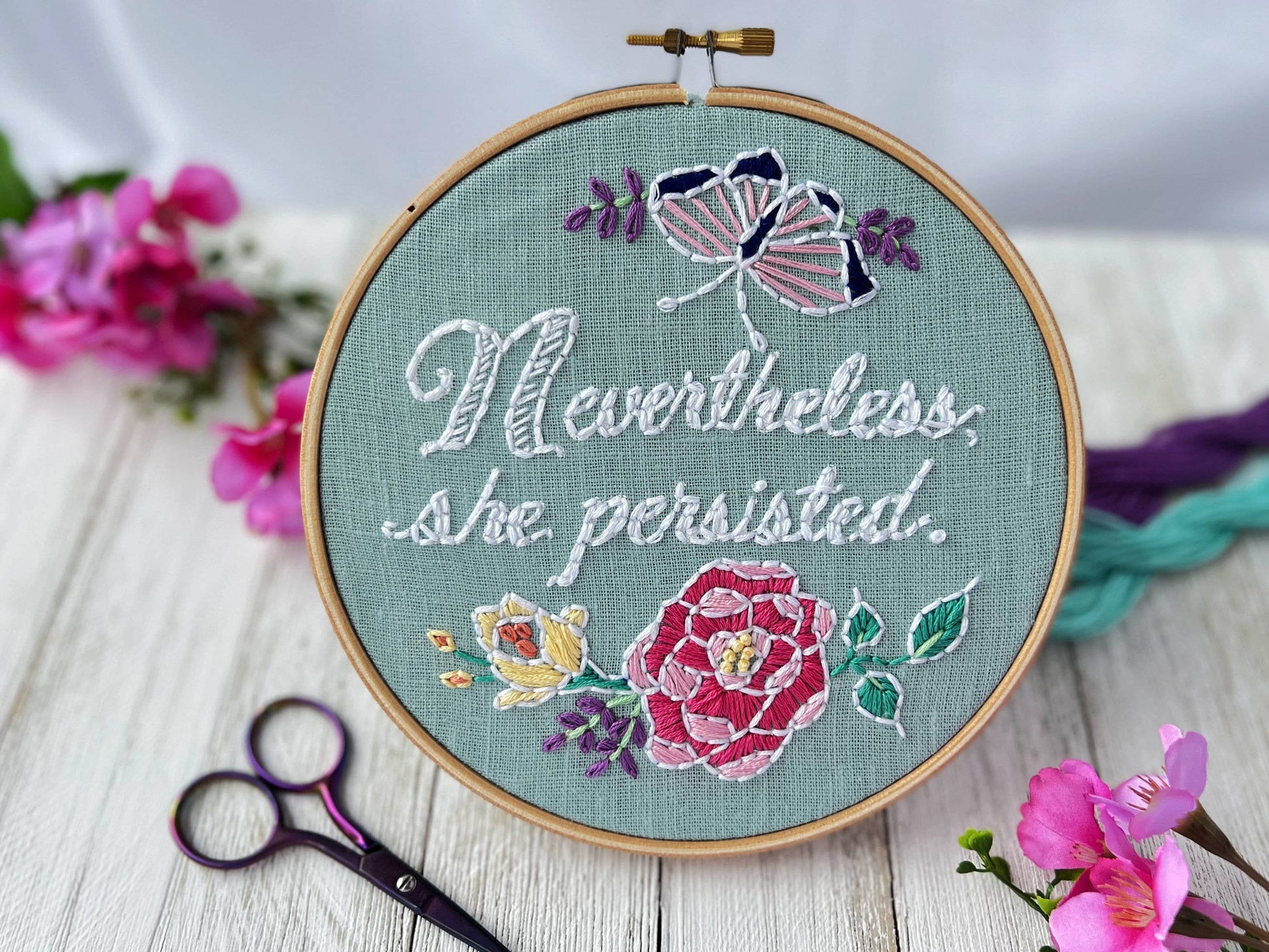 Nevertheless, She Persisted: Embroidery Kit