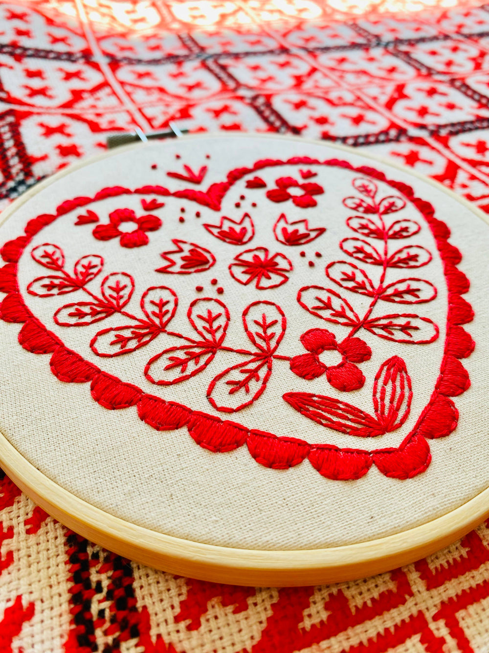 NEW! Nordic Heart Complete Embroidery Kit