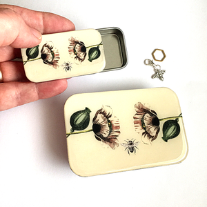 Bee and Poppy Tin: Small