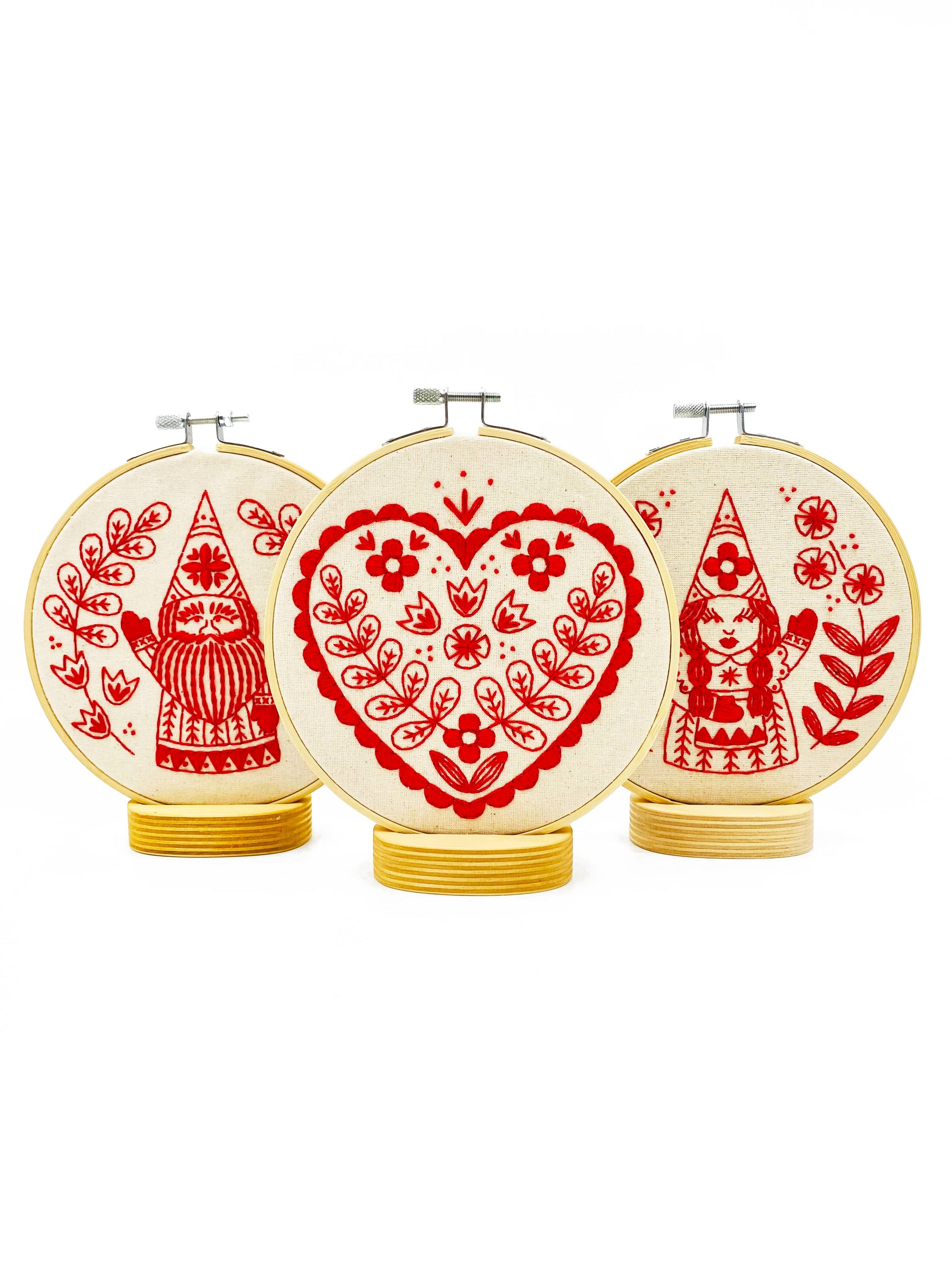 NEW! Nordic Heart Complete Embroidery Kit