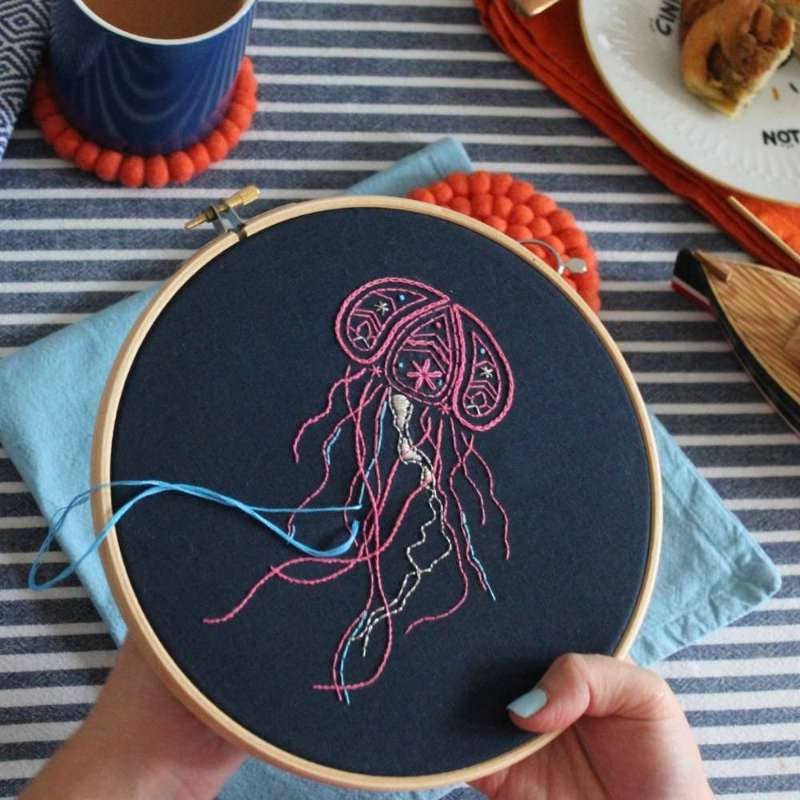 Jellyfish Embroidery Kit