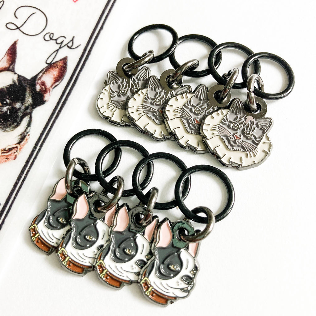Dogs and Cats Stitch Marker Pack