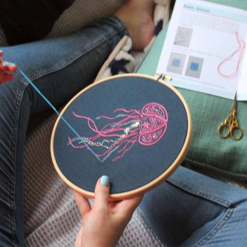 Jellyfish Embroidery Kit