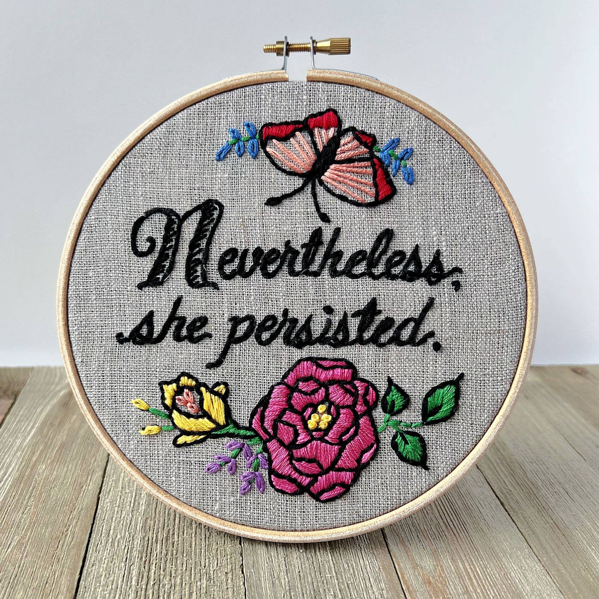 Nevertheless, She Persisted: Embroidery Kit