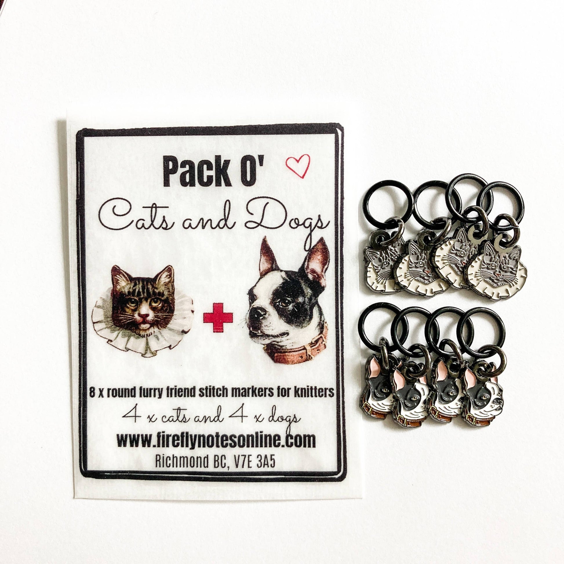 Dogs and Cats Stitch Marker Pack