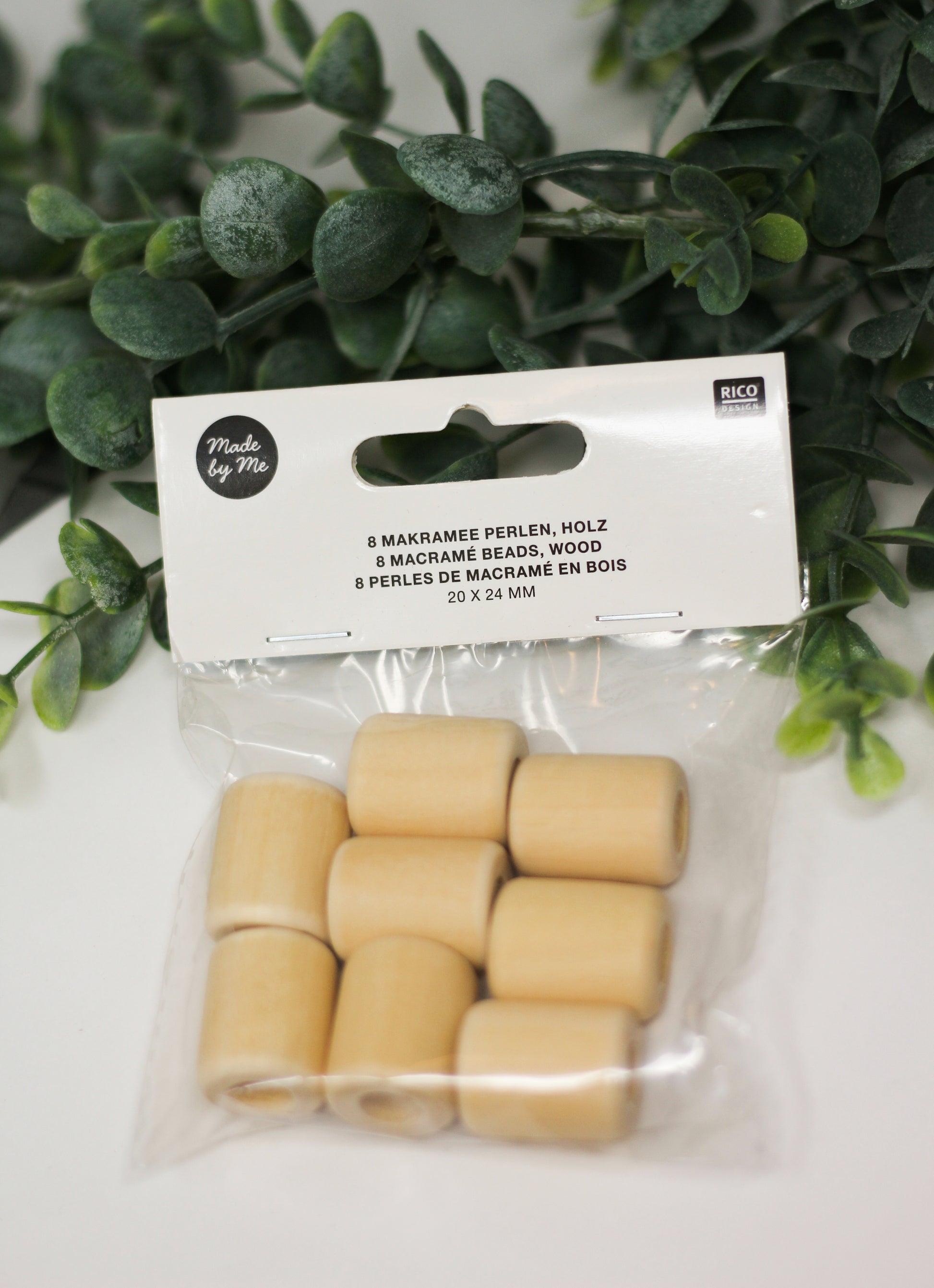 Macrame Beads: Natural