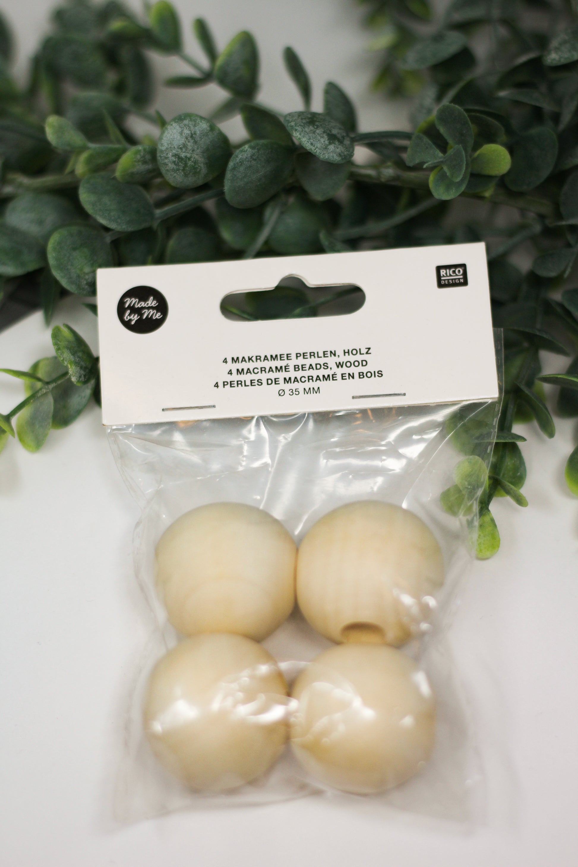 Macrame Beads: Natural