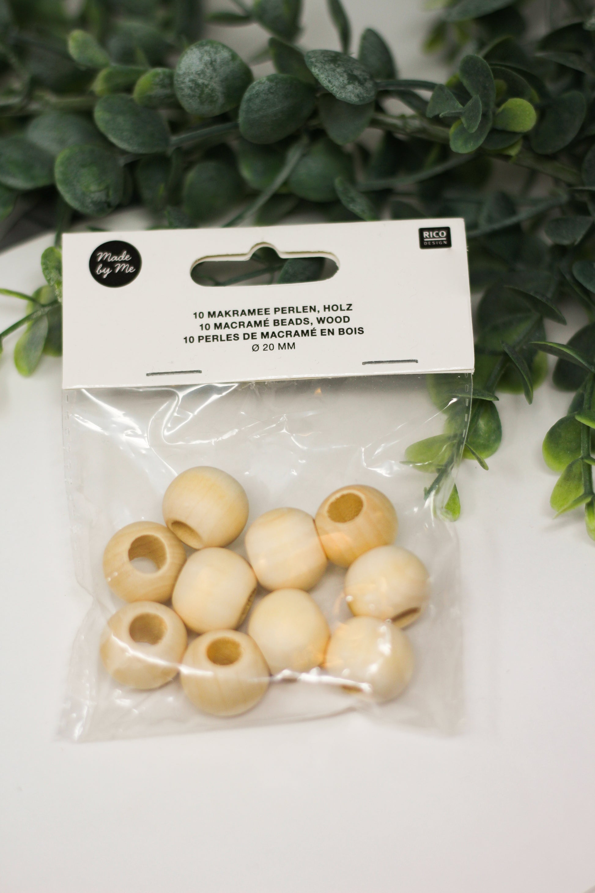 Macrame Beads: Natural