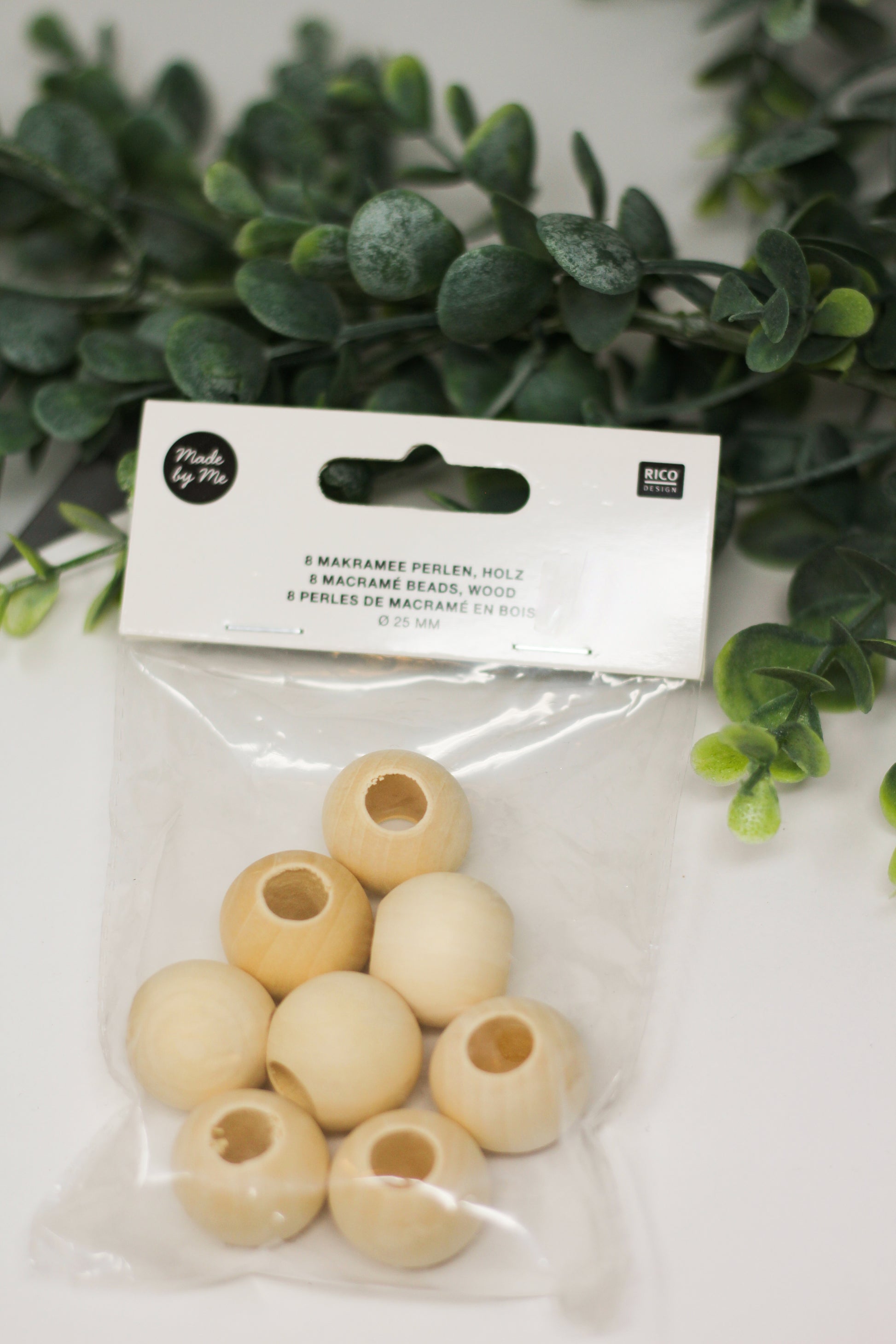 Macrame Beads: Natural