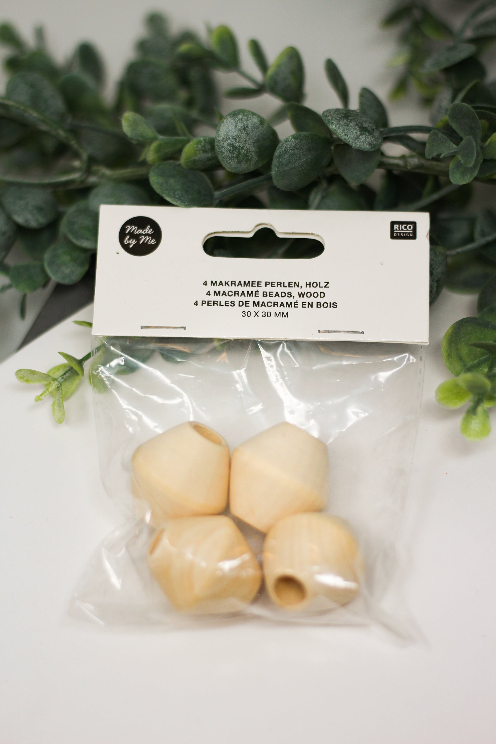 Macrame Beads: Natural