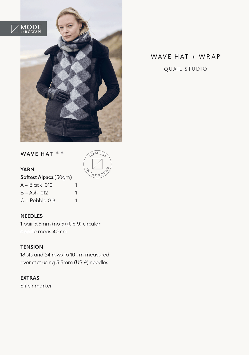 Wave Wrap and Hat Set