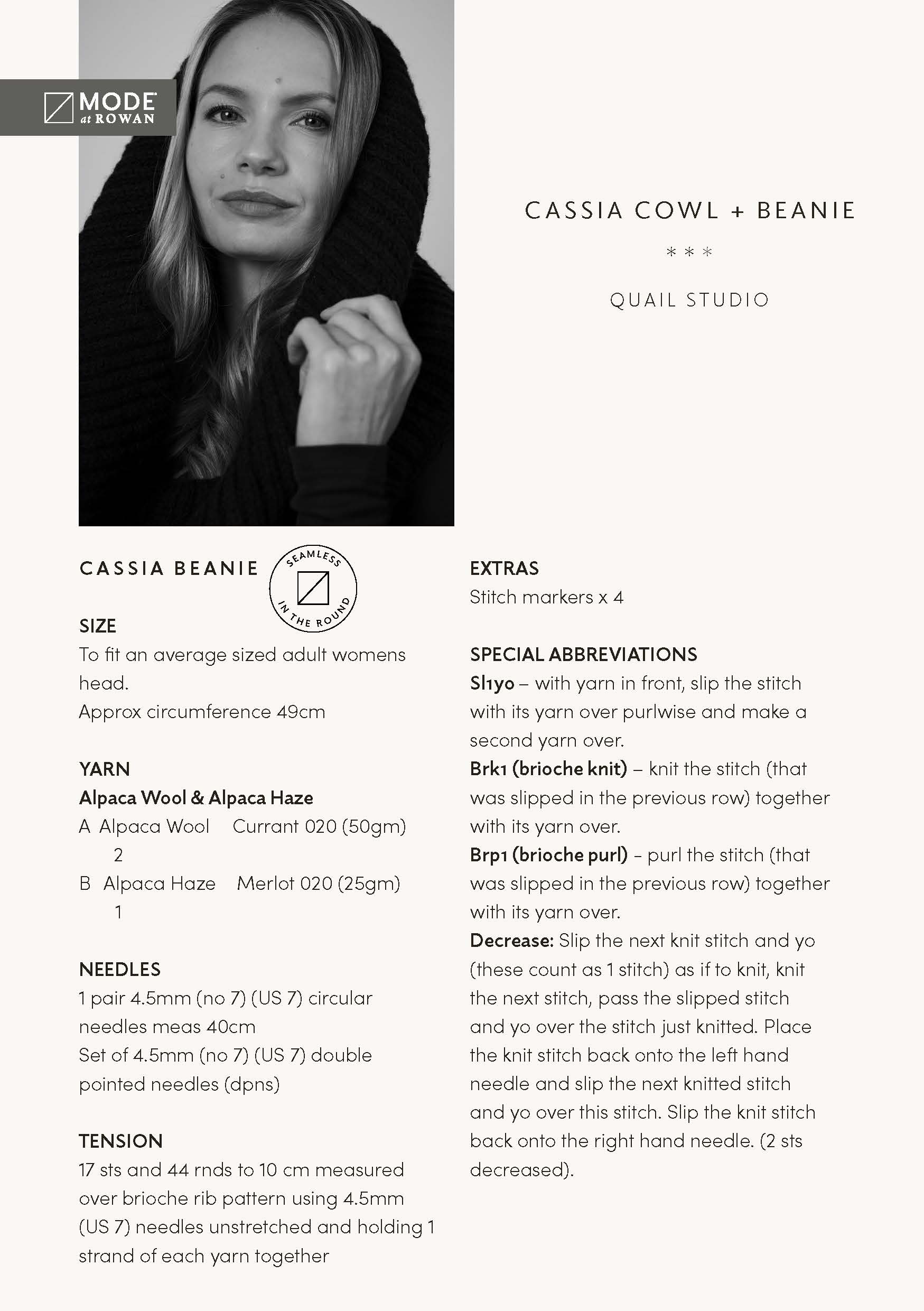 Cassia Cowl & Beanie