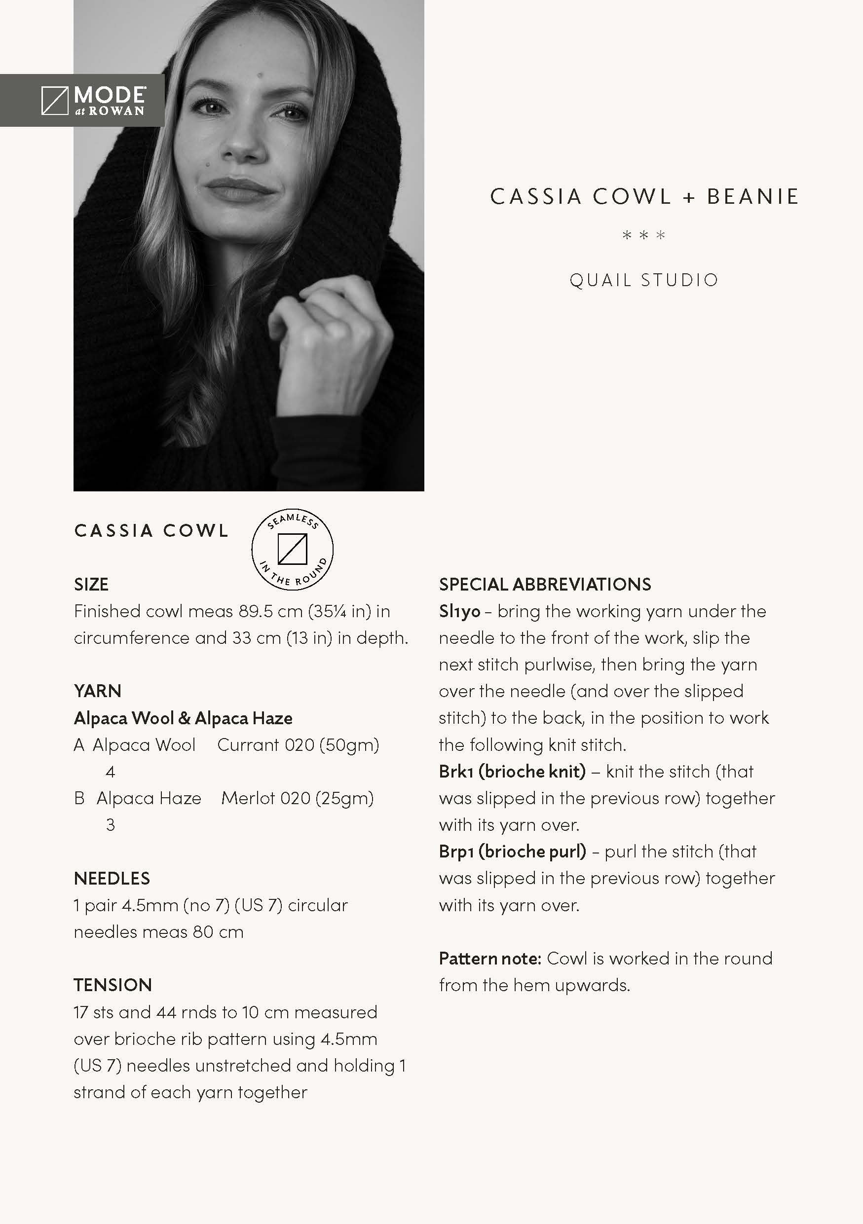 Cassia Cowl & Beanie