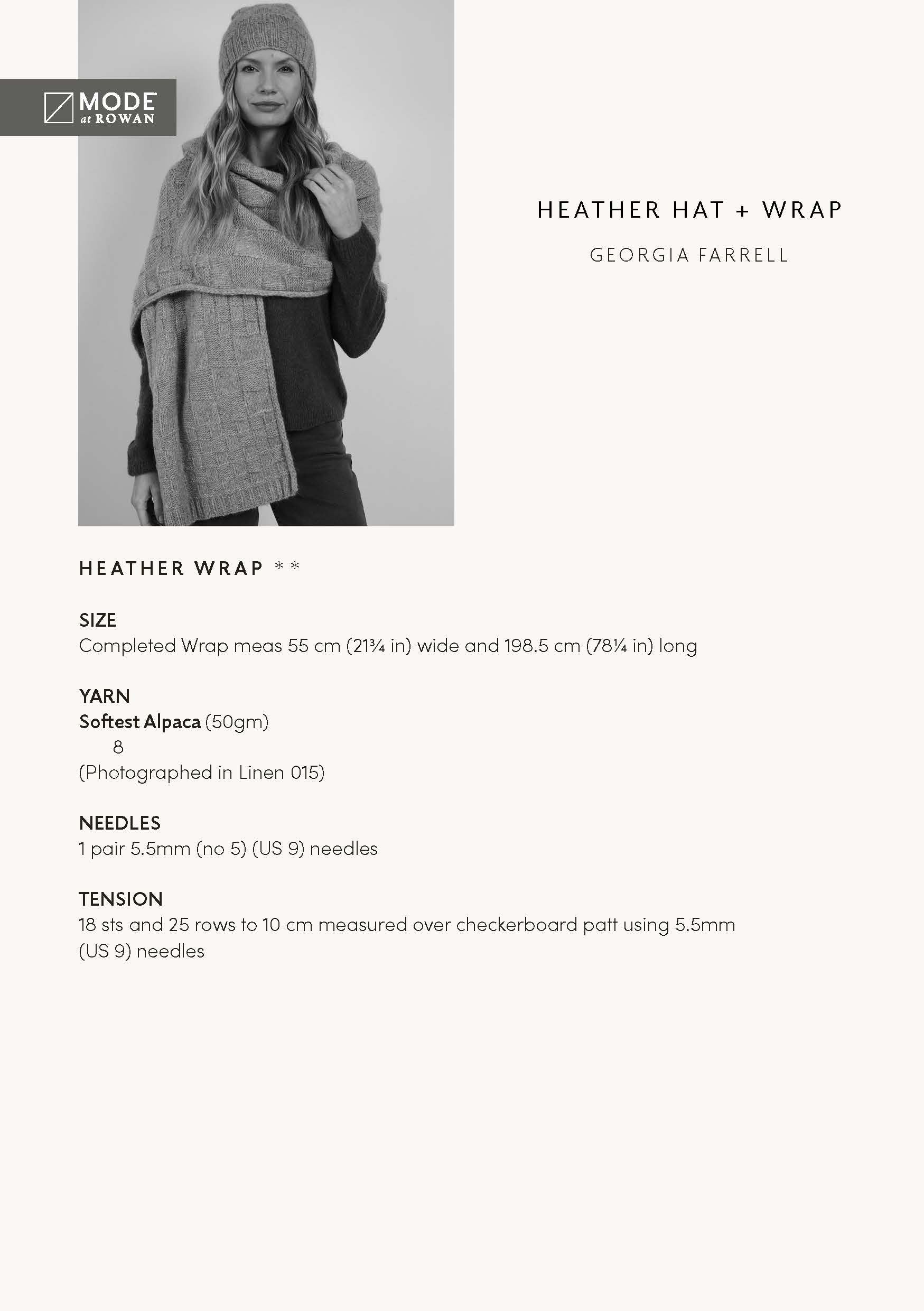 Heather Hat & Wrap