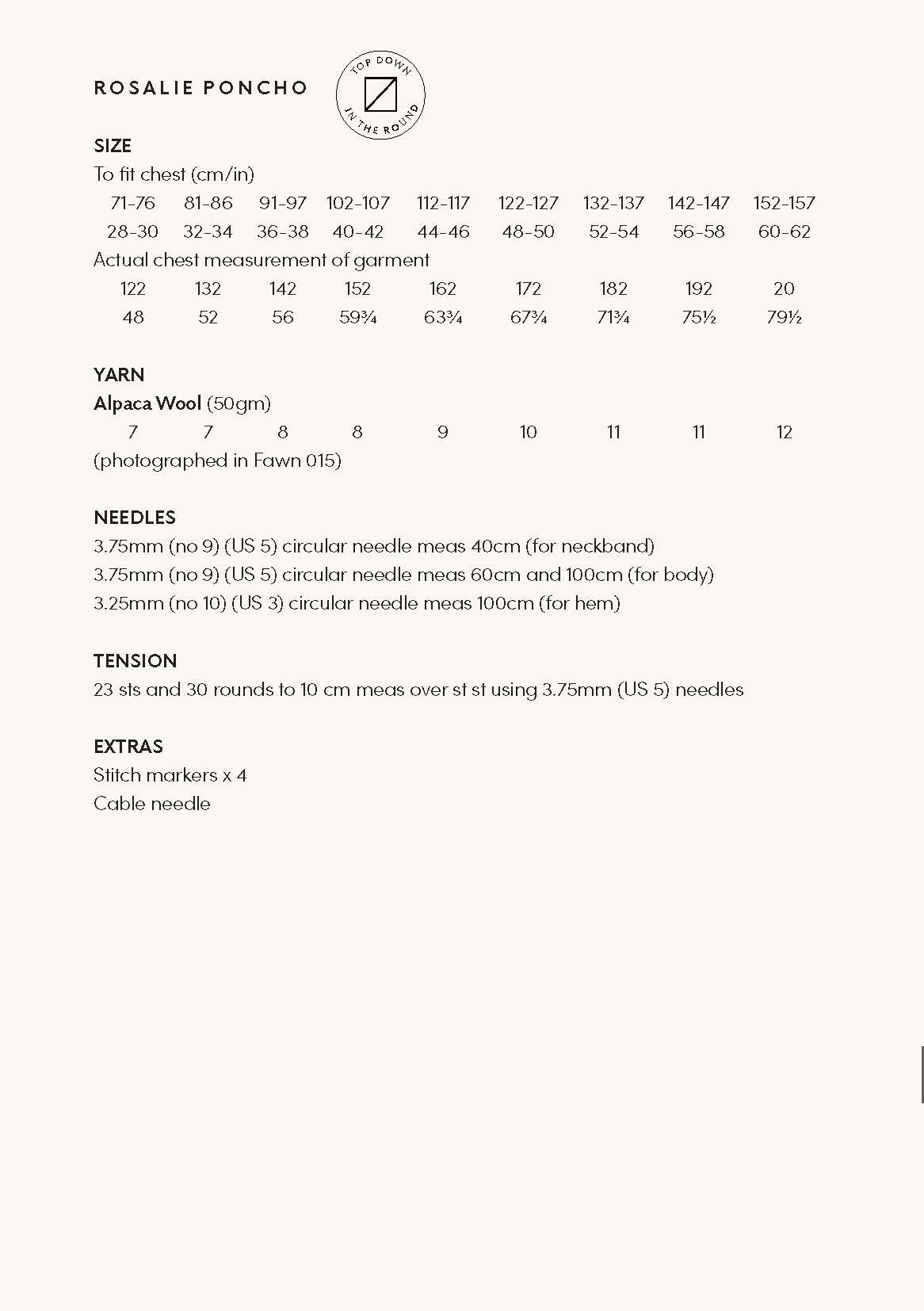 Rosalie Poncho & Hat