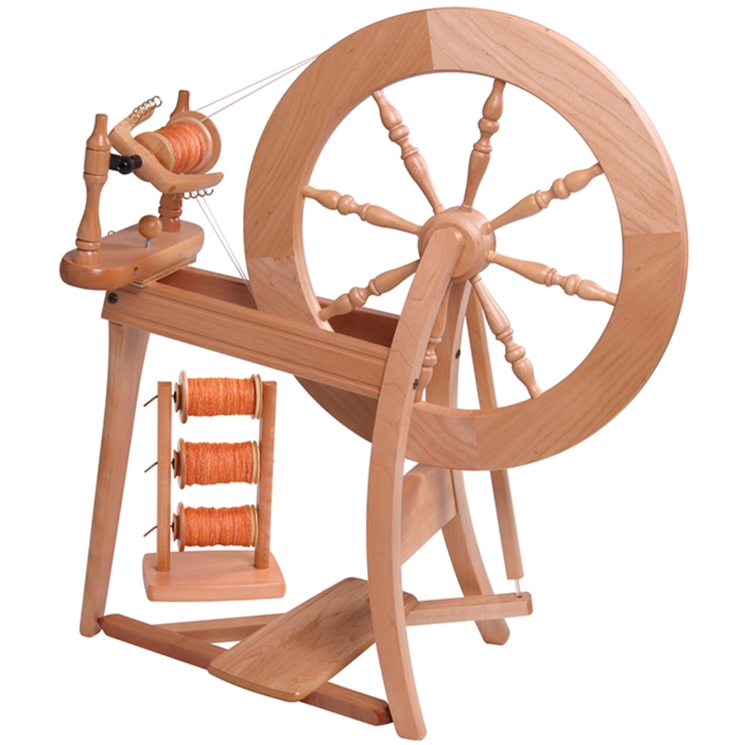 Traditional Double Drive Spinning Wheel
