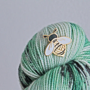 Woolly Bee Enamel Pin