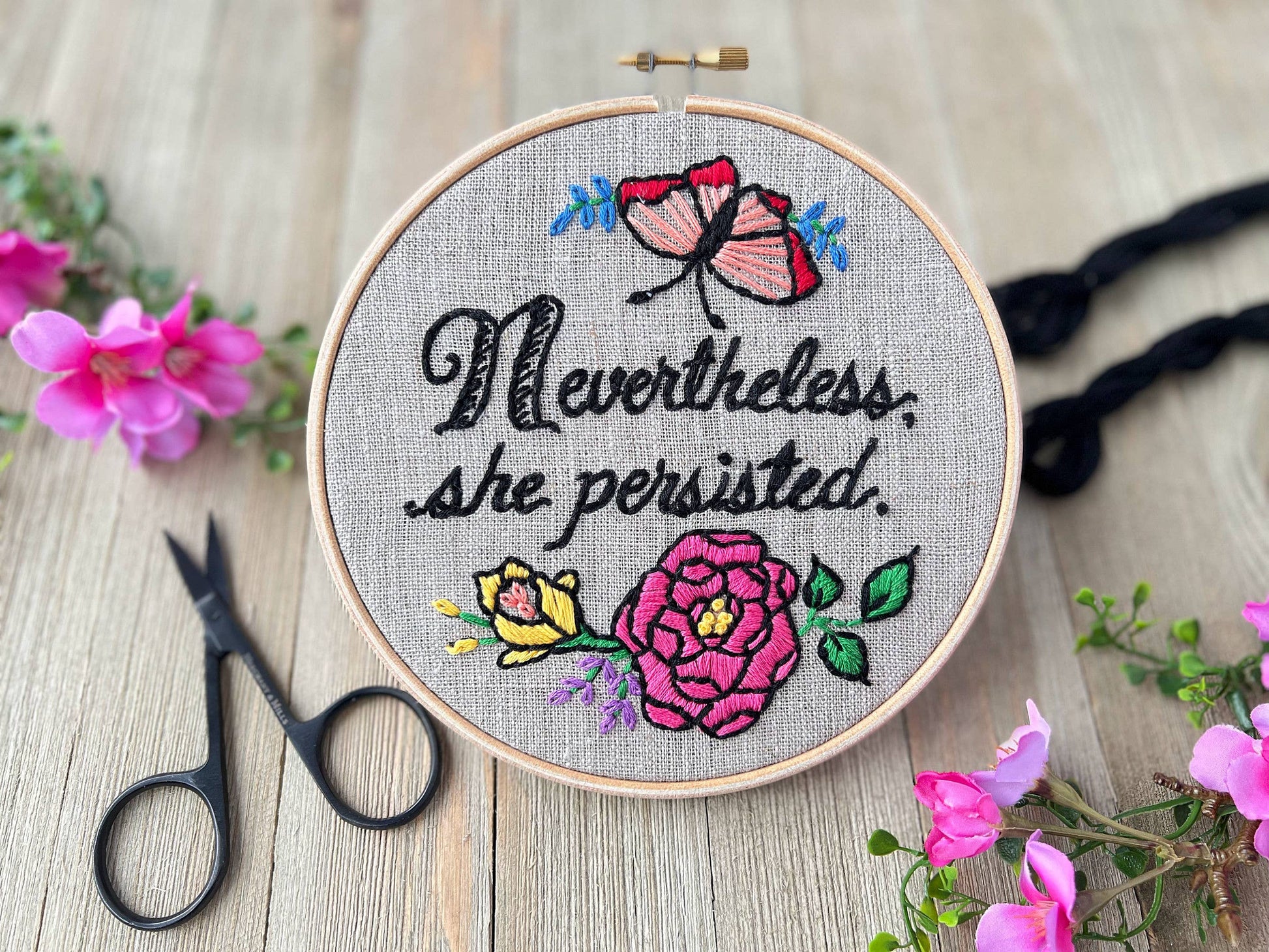 Nevertheless, She Persisted: Embroidery Kit