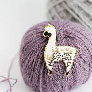 Little Alpaca Enamel Pin