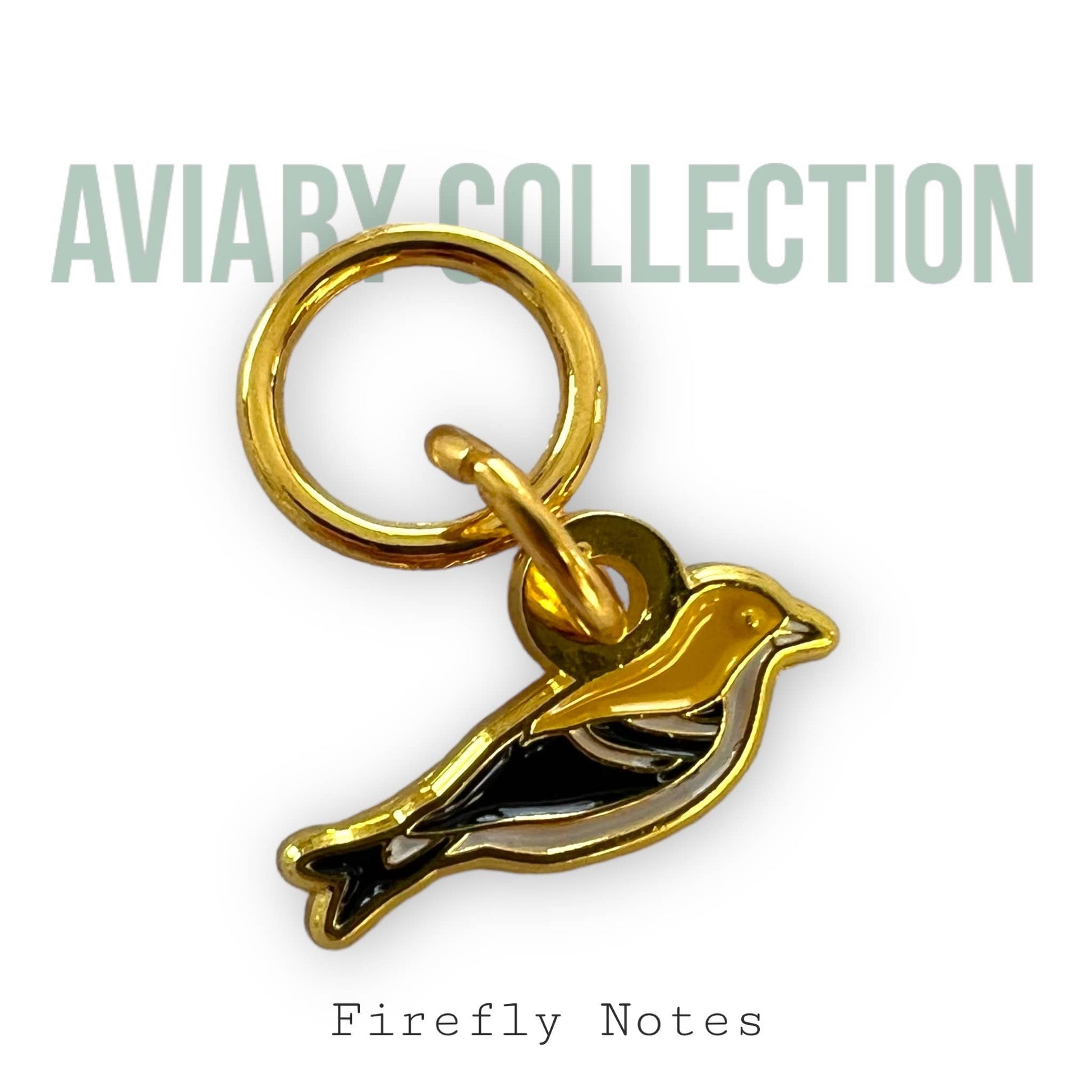 Aviary stitch marker pack, bird stitch markers