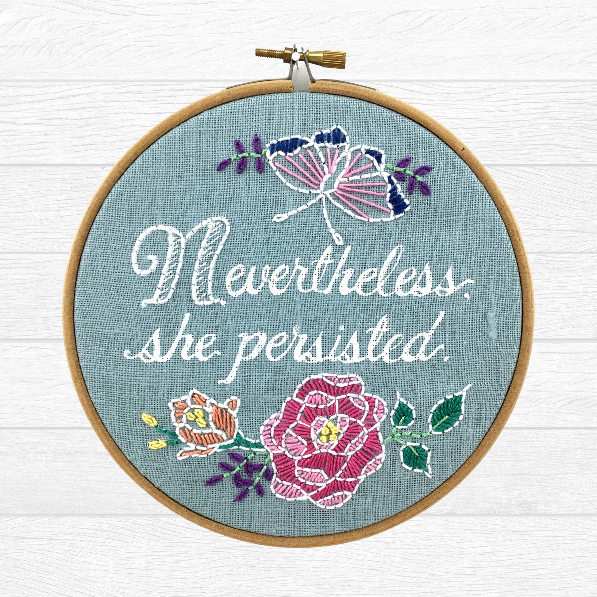 Nevertheless, She Persisted: Embroidery Kit