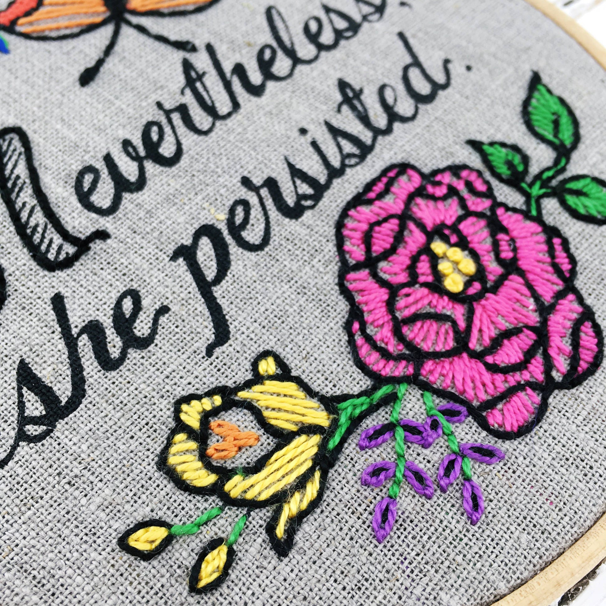 Nevertheless, She Persisted: Embroidery Kit