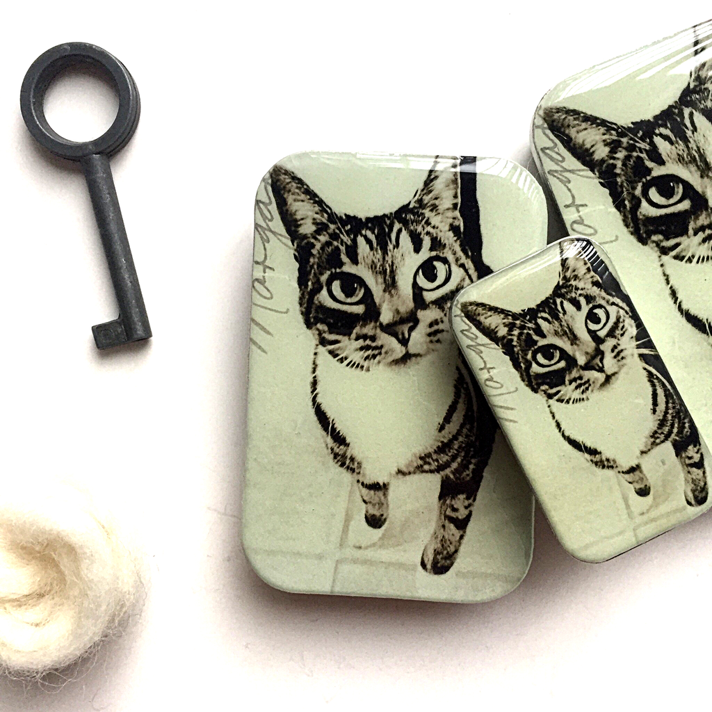 Cat Knitting Notion Tin: Small