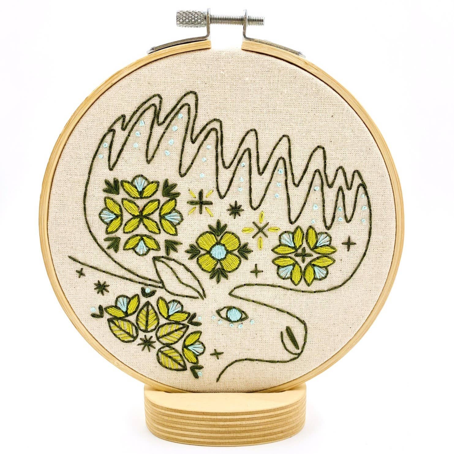 Folk Moose Embroidery Kit