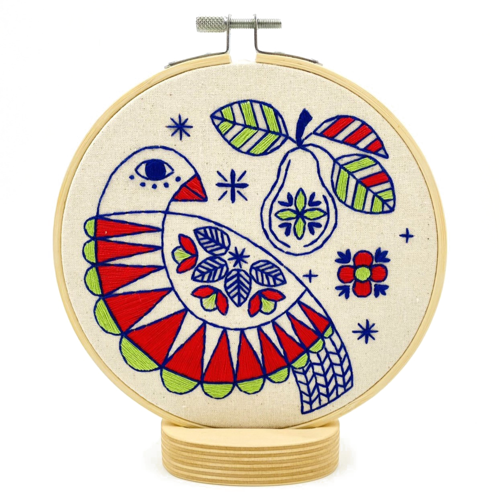 Christmas Partridge Embroidery Kit