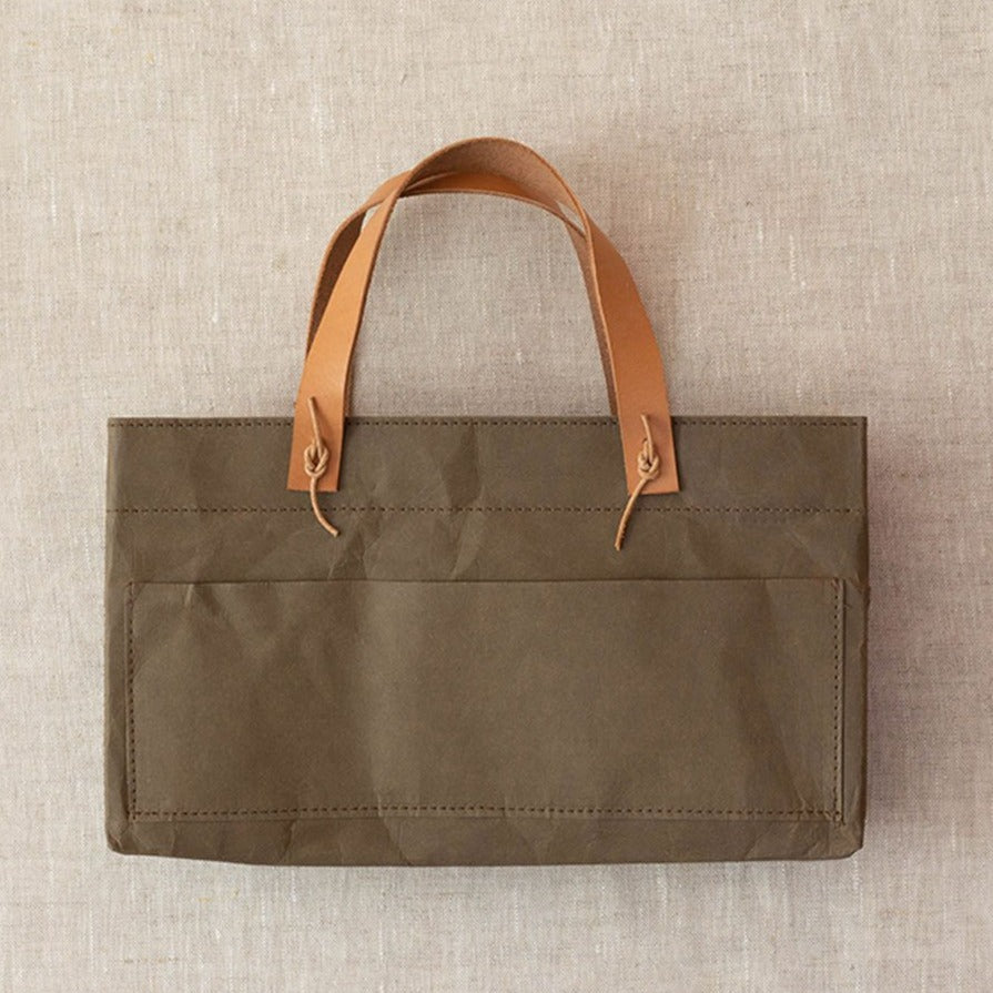 Kraft Caddy with Leather Handles