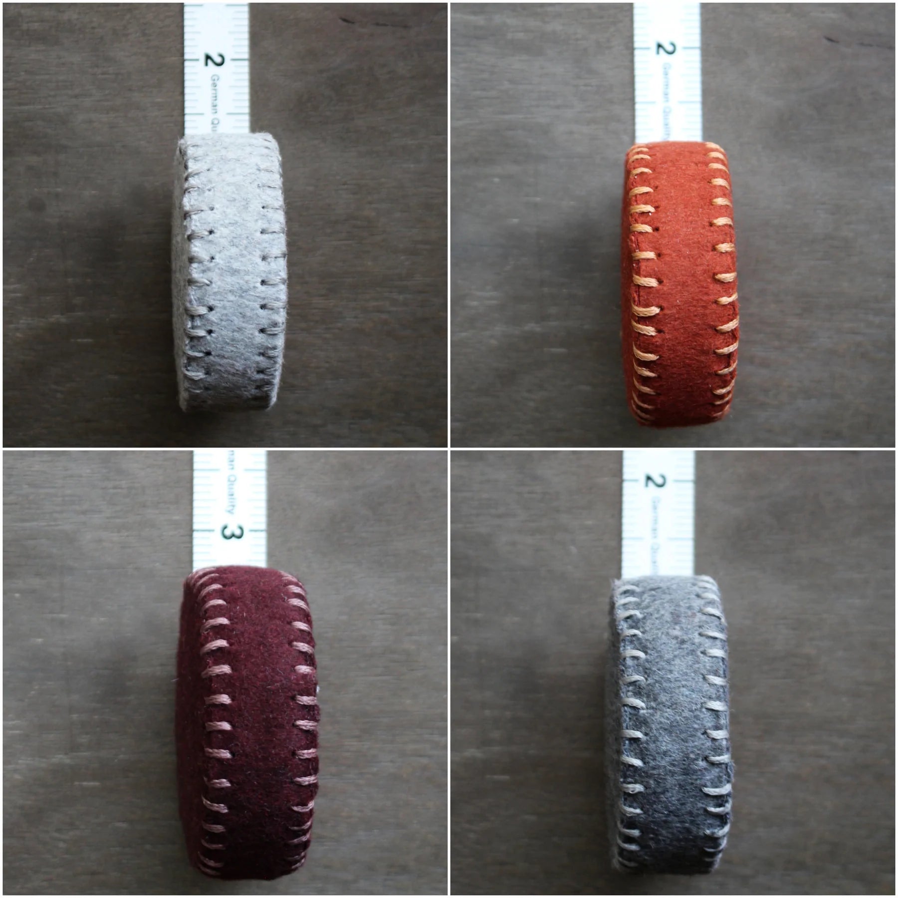Hand-Stitched Woolen Tape Measures