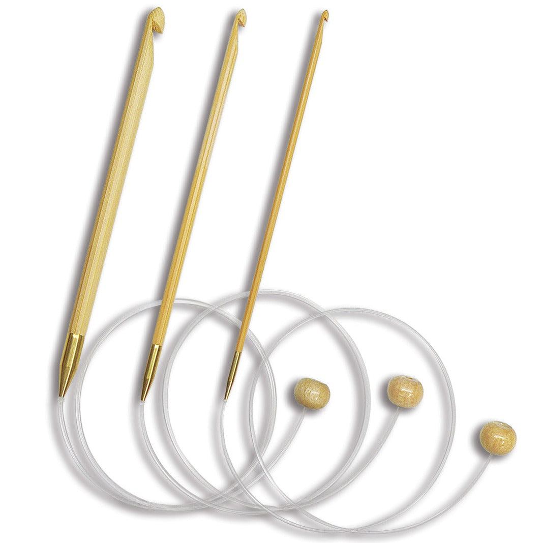 Seeknit Shirotake Flex Tunisian Crochet Hooks