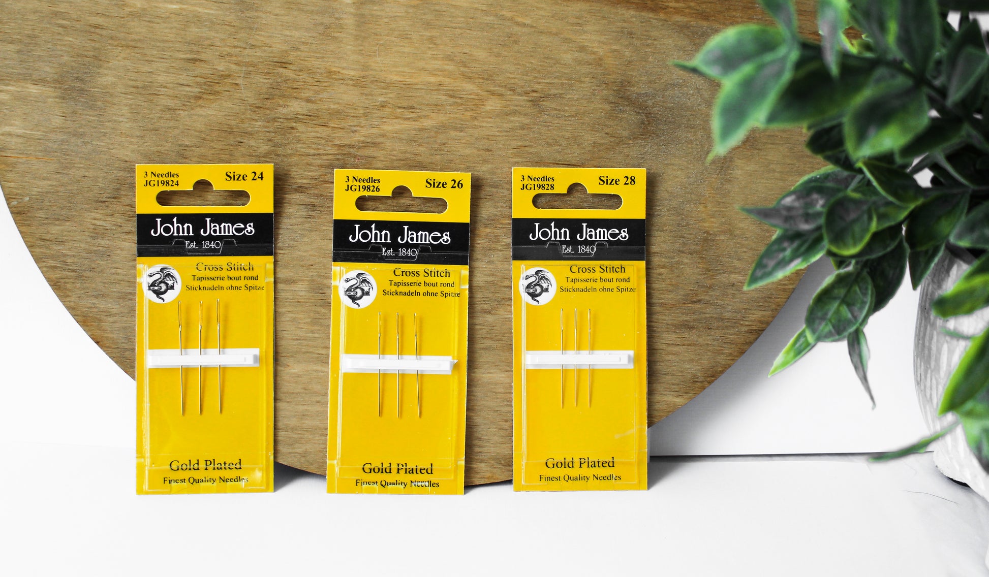 Gold Plated Cross Stitch Needles