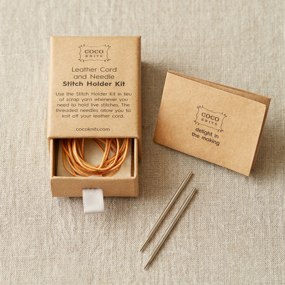 Leather Cord & Needles Stitch Holder Kit