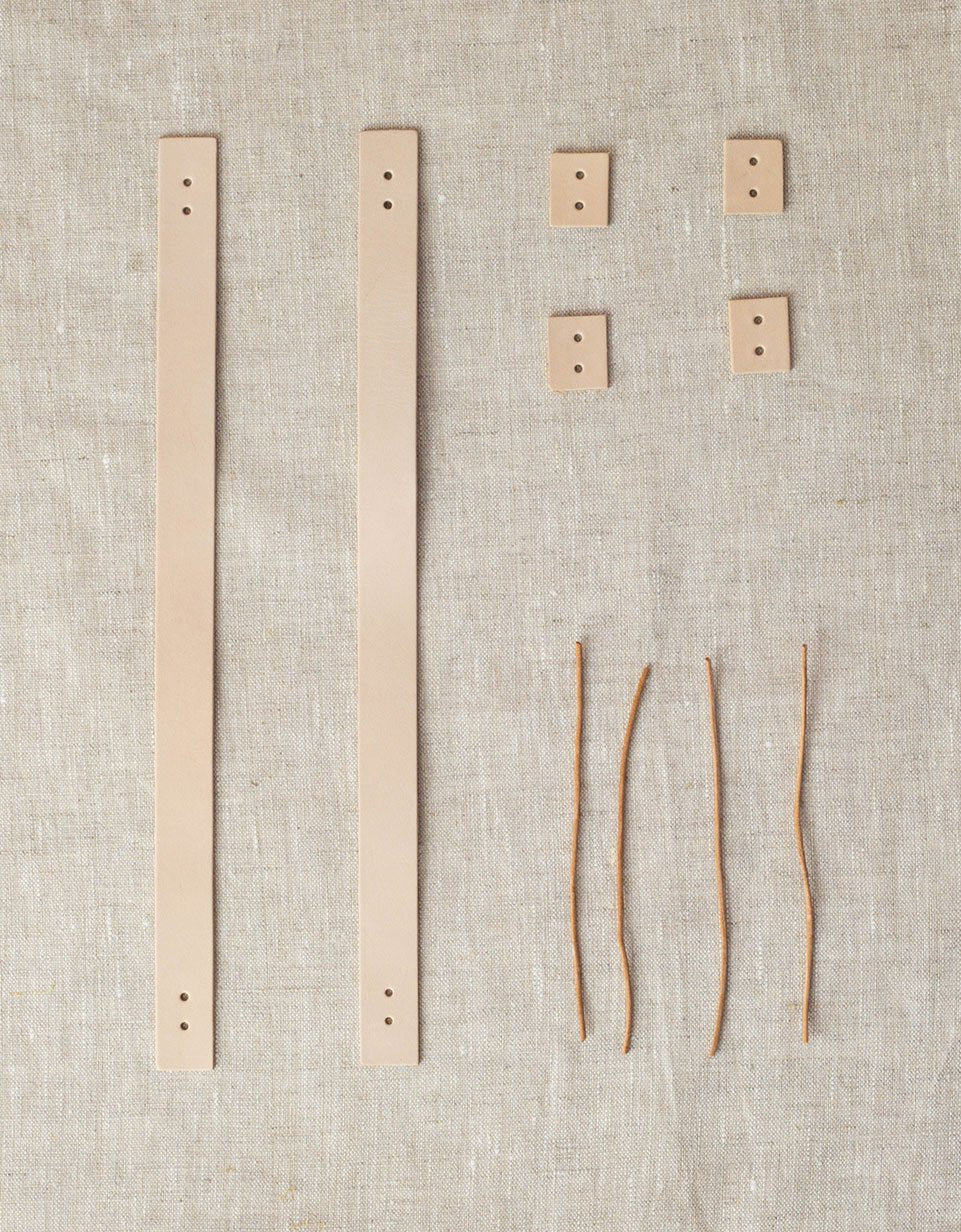 Kraft Caddy with Leather Handles