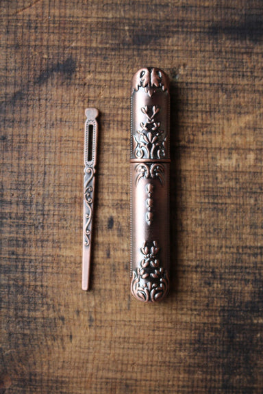 Vintage Copper Needle Case