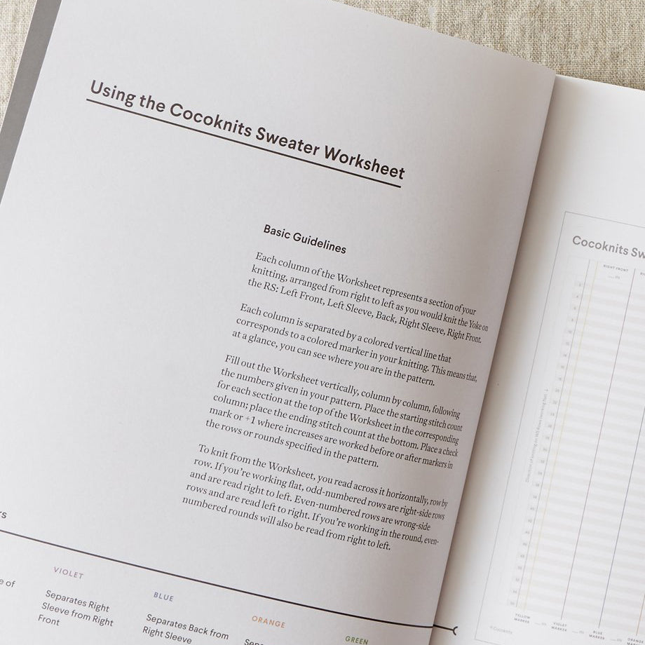 Sweater Worksheet Journal