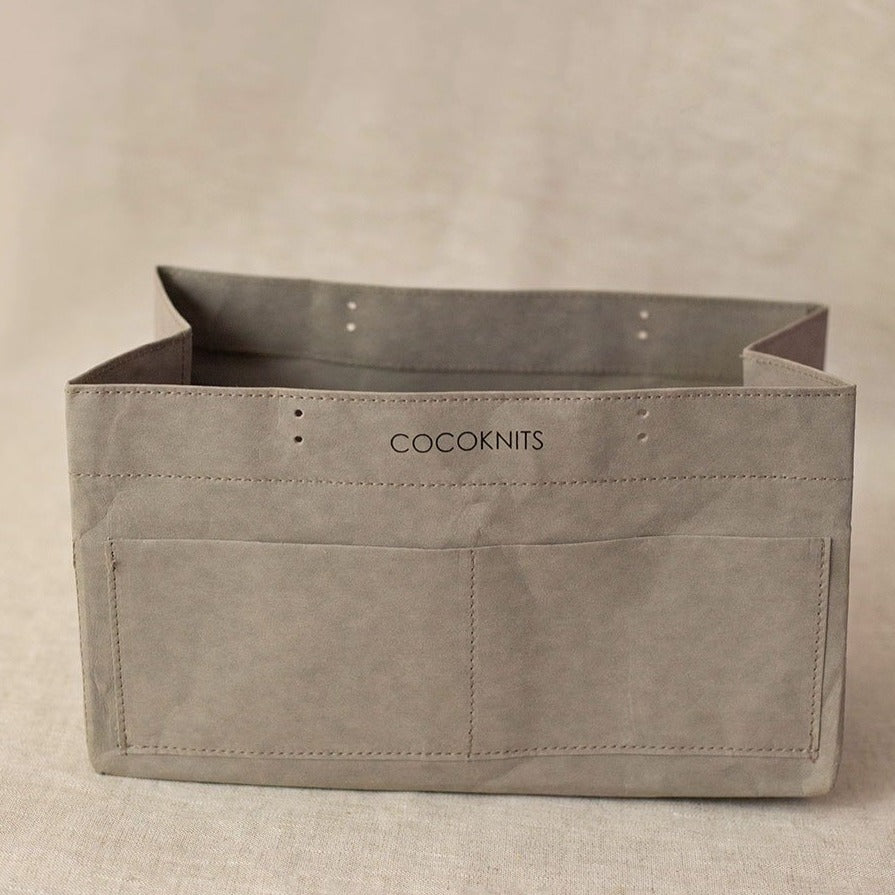 Kraft Caddy with Leather Handles